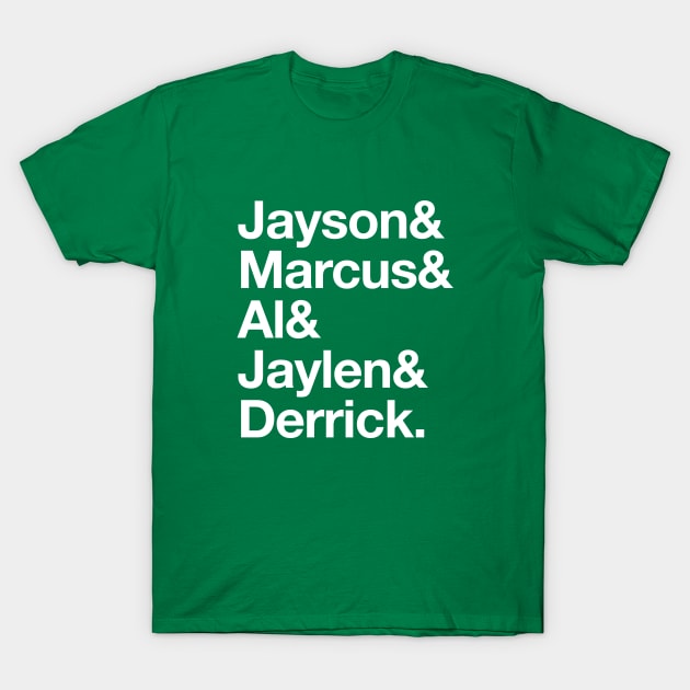 Boston Celtics names T-Shirt by BodinStreet